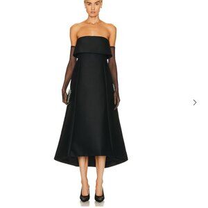 TOTEME A-line wool blend midi dress